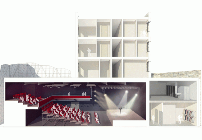 community-theatre-creative-hub-jestico-whiles-architecture-public-leisure-uk-london_dezeen_section-render-a